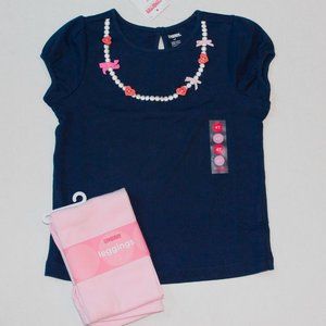 NWT Gymboree  4T top leggings set Smart Kitties